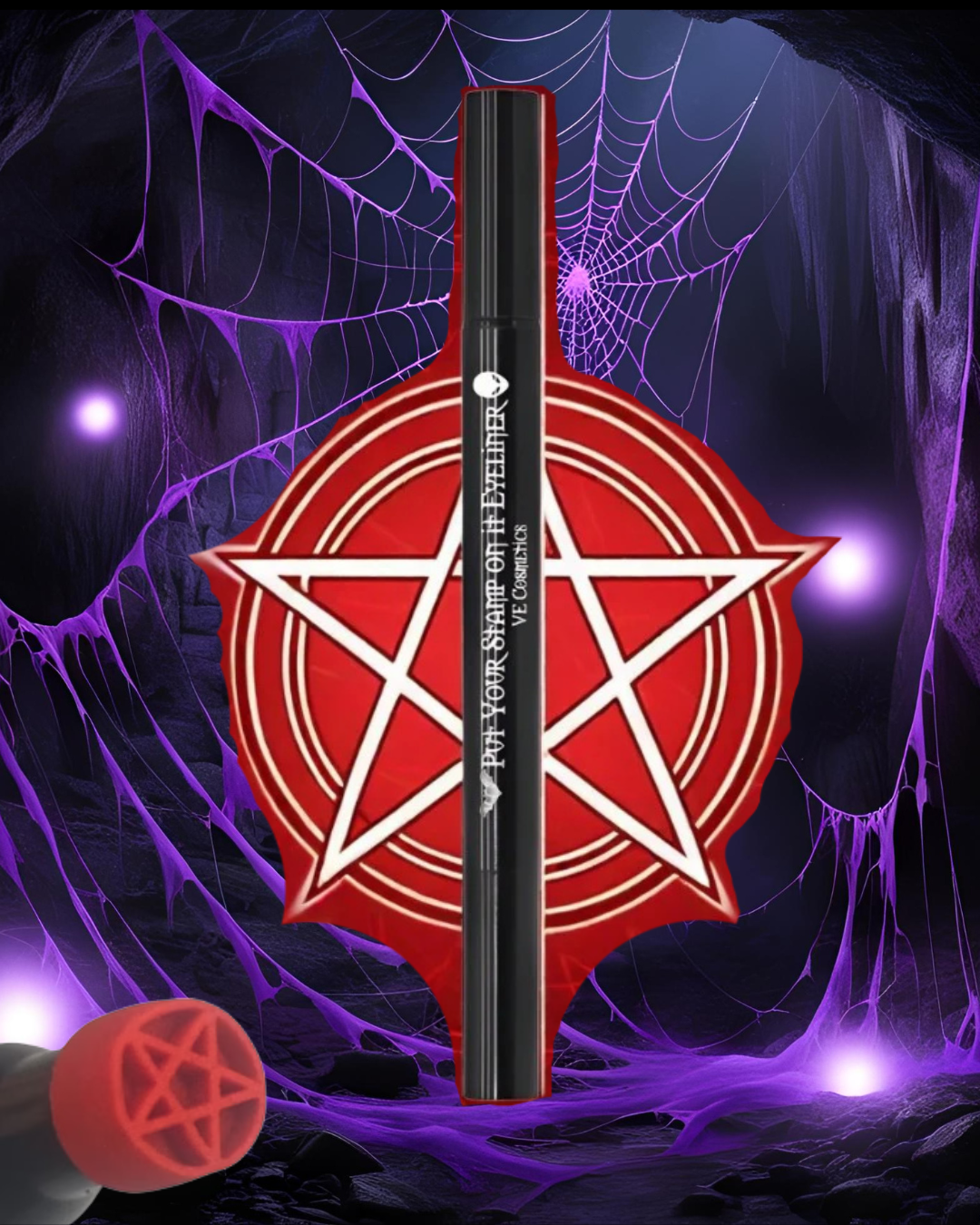 Red Pentacle Stamp n Seal Liner