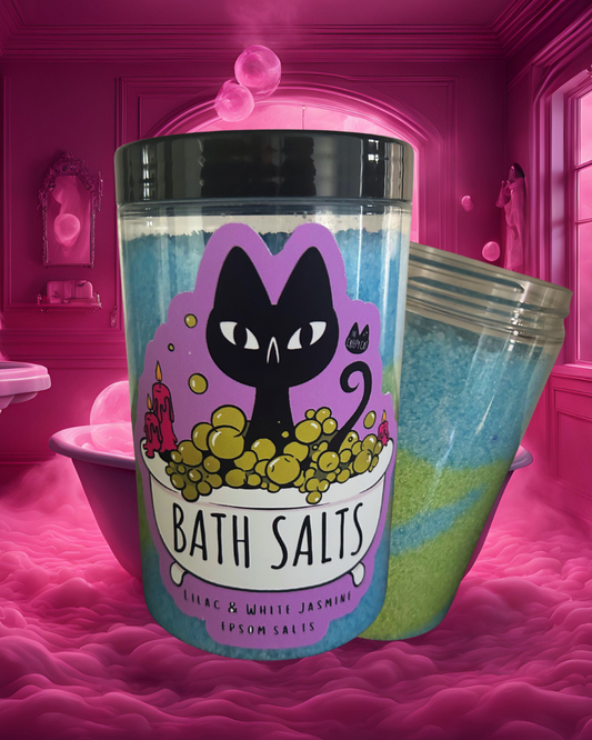 Lilac & White Jasmine Bath Salts